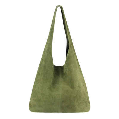 ITALYSHOP24 Schultertasche Made in Italy Damen Leder Tasche Schultertasche, ein Leichtgewicht, als Handtasche, Henkeltasche tragbar