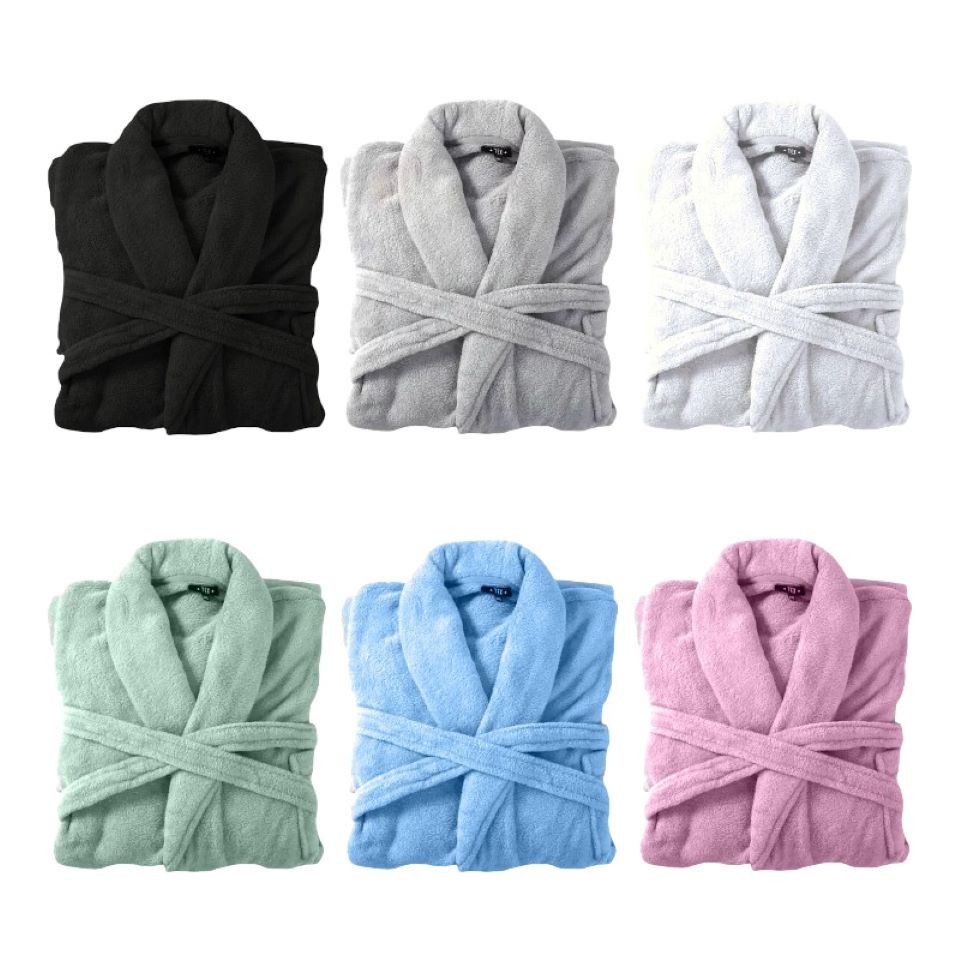 VewoTex Bademantel Bademantel flauschig » Saunamantel in Teddy-Plüsch Quali günstig online kaufen