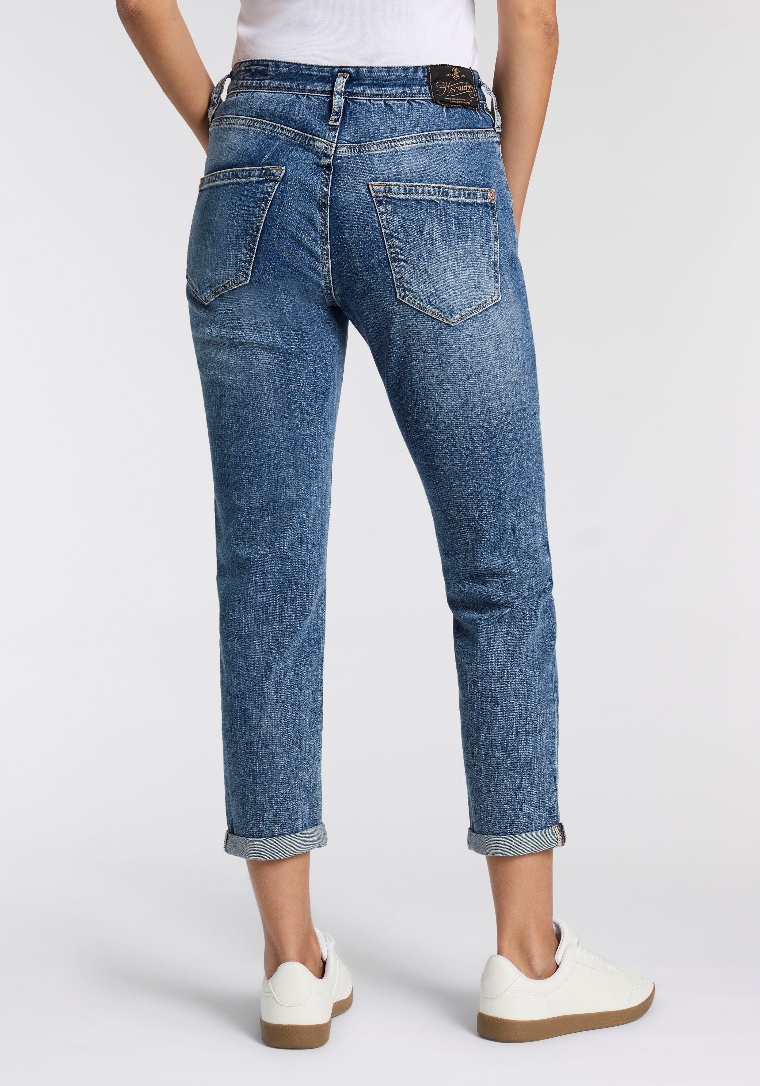 Herrlicher Boyfriend-Jeans Shyra Cropped Denim in Cropped-Länge, hoher Bund