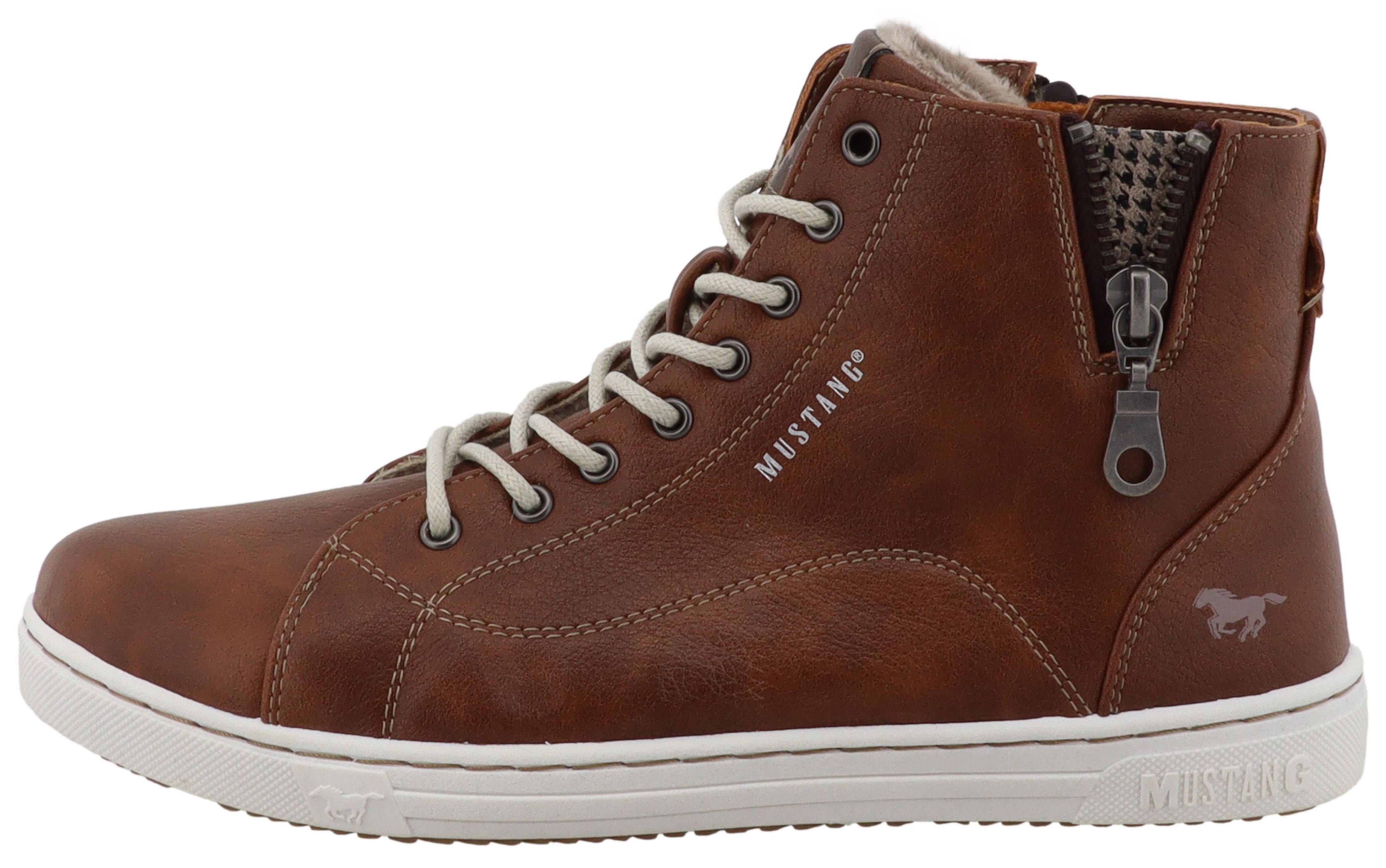 Mustang Shoes Tuala Winterstiefelette Schnürboots mit Reißverschluss