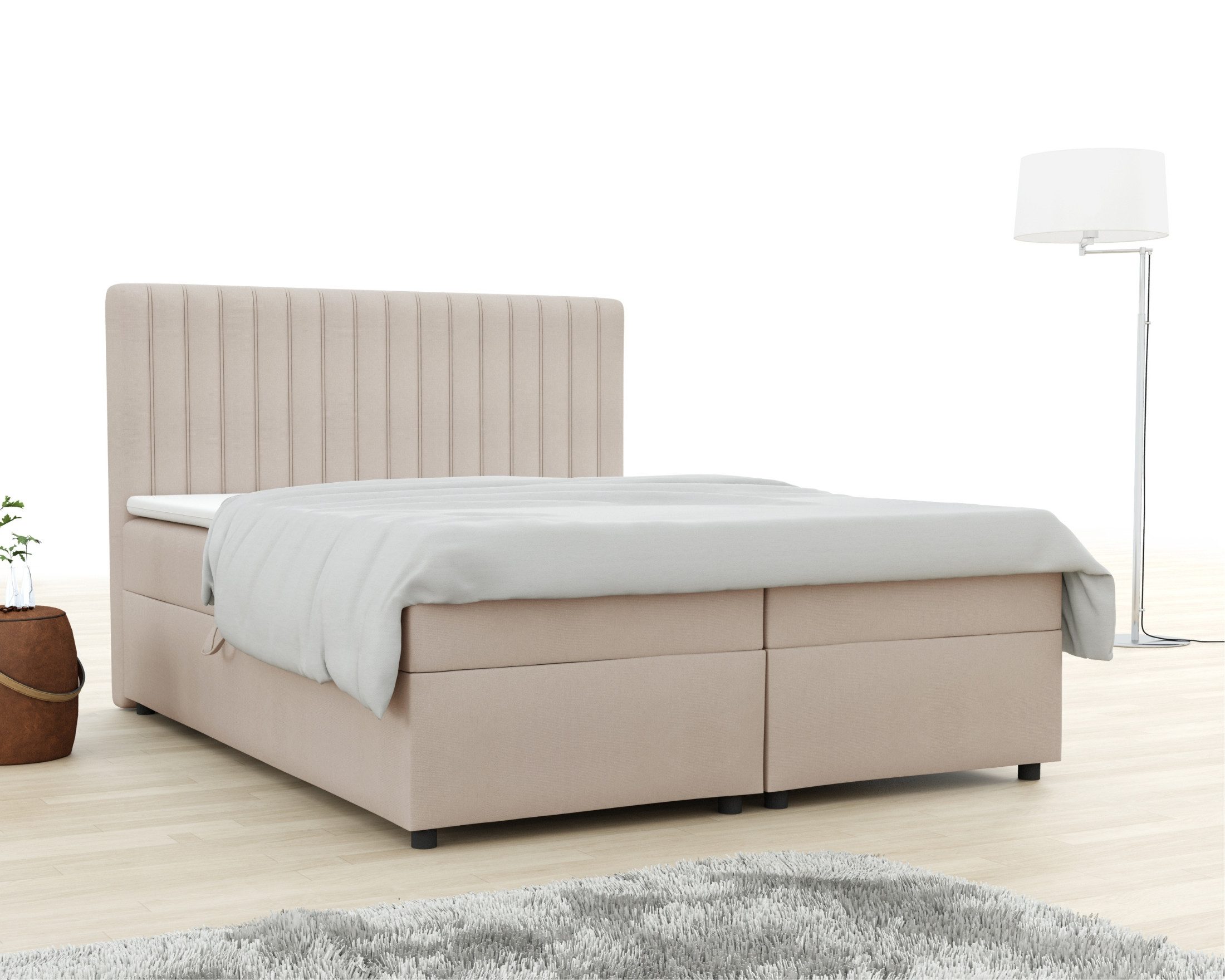 Deine Möbel 24 Boxspringbett KATI Komplettbett Polsterbett Bett Bonellfeder günstig online kaufen