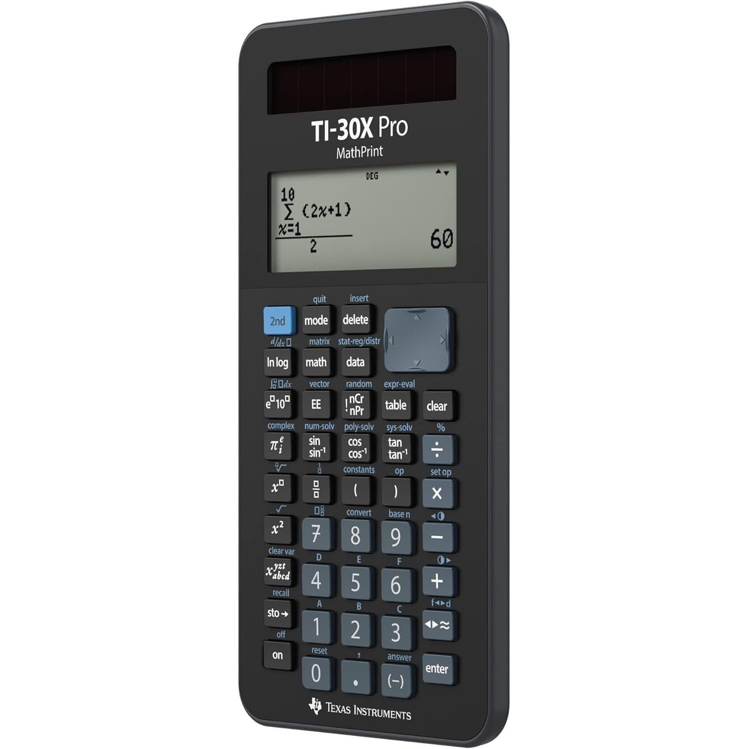 Texas Instruments Taschenrechner TEXAS INSTRUMENTS Schulrechner TI-30X Pro MathPrint 4 Zeilen Display