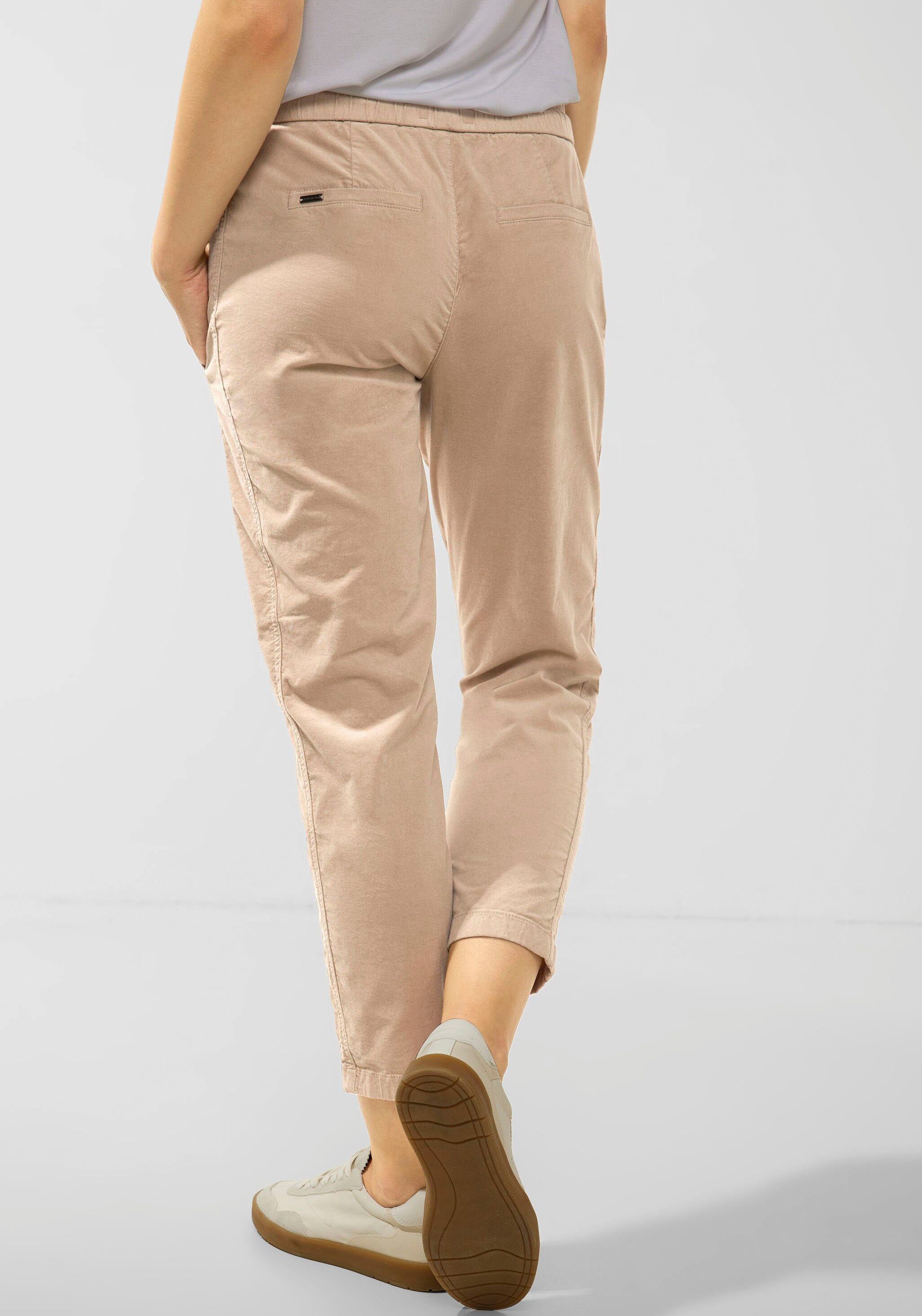 dull ONE Cordhose sand Metalllabel STREET mit bleached