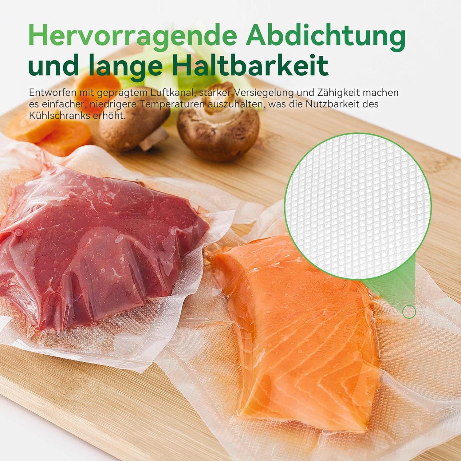 Youyijia Vakuumierbeutel Vakuumierbeutel 4 Rollen 30 * 600cm vakuumiergerät beutel vacuum bags