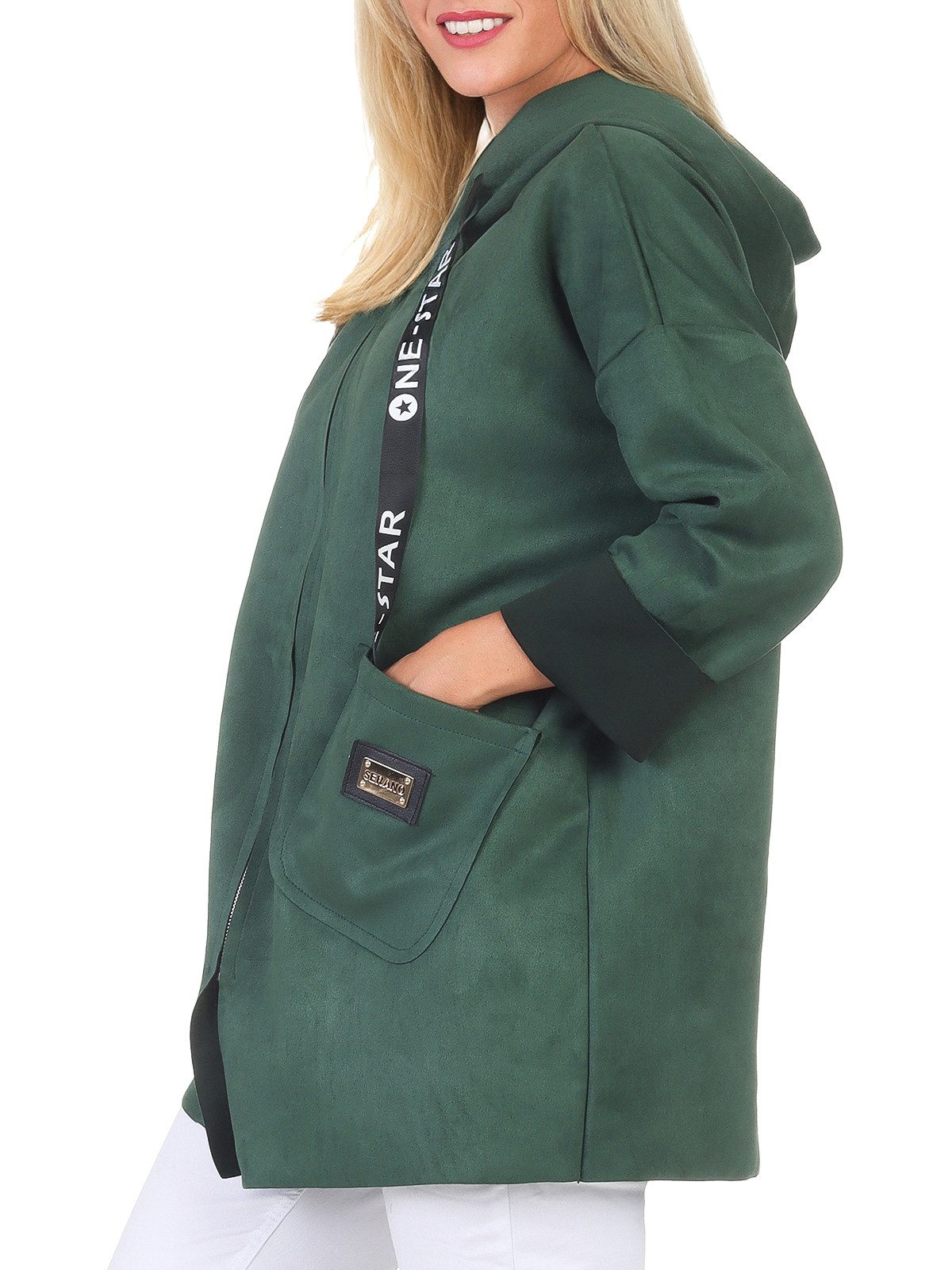 simaranda Kapuzensweatjacke Damen Sweatjacke 5325 36-42 Oliv