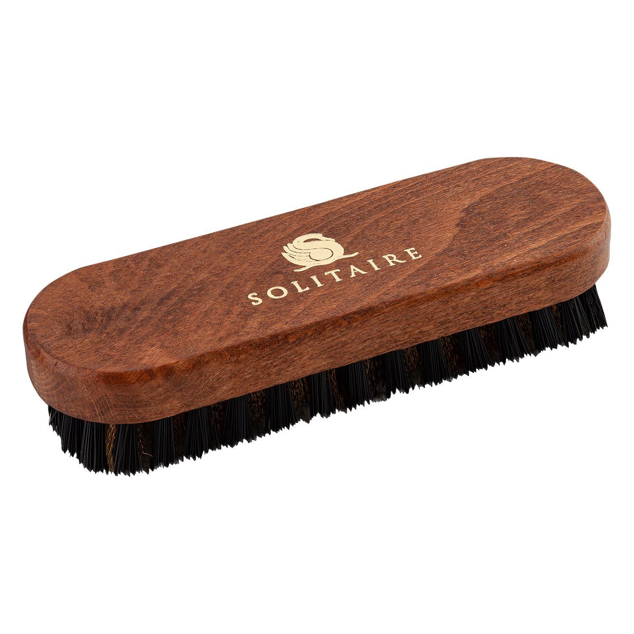 Solitaire Schuhputzbürste Messing Bürste - Raulederbürste mit Messingborsten, (1-tlg)