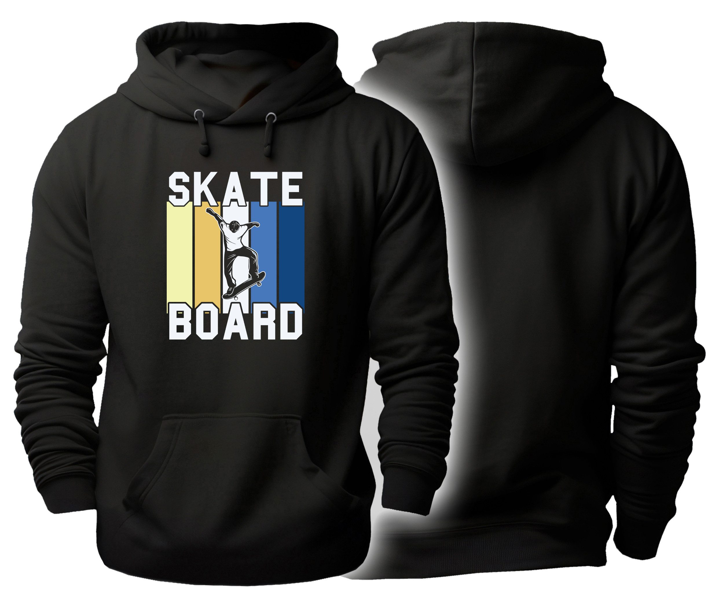 Hoodie Herren und Damen Kapuzensweater - Retro Skater