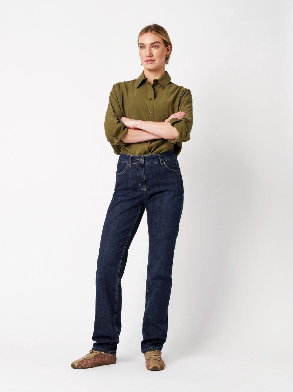 TONI Straight-Jeans Honey aus Stretch-Denim