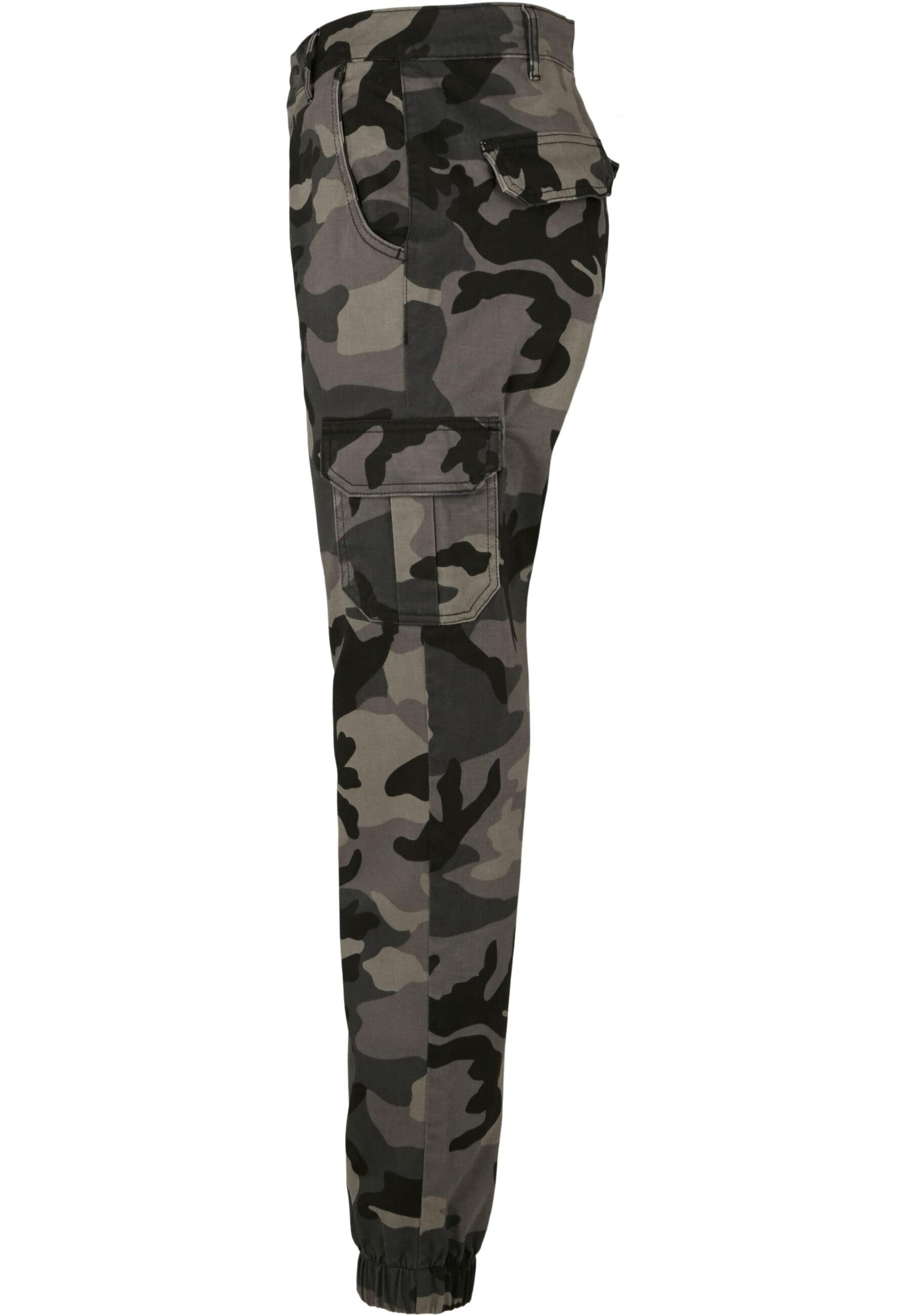 (1-tlg) darkcamouflage Damen Cargo Waist URBAN CLASSICS Ladies Pants High Cargohose Camo