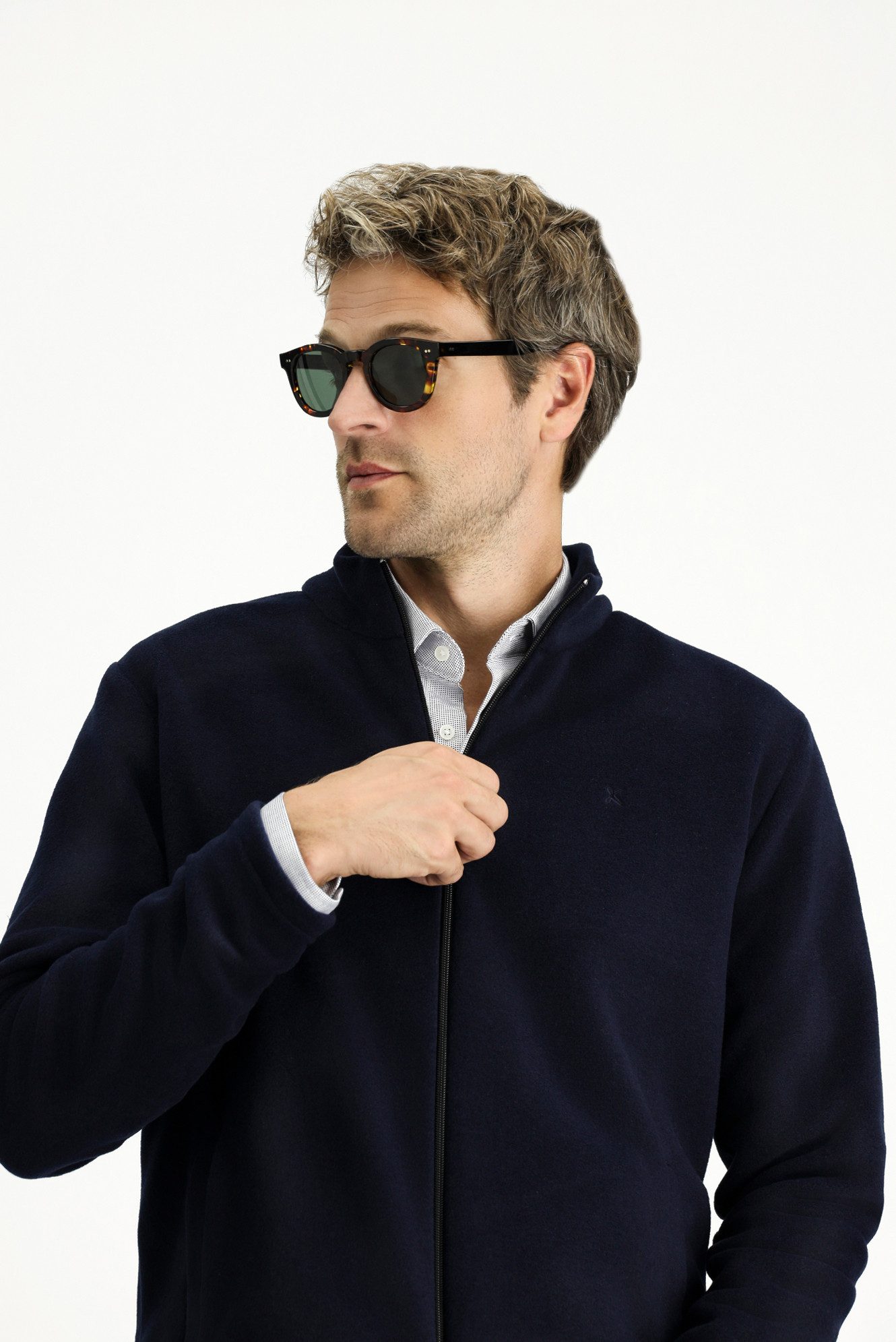 KIGILI Fleecepullover Fleece-Sweatshirt mit halblangem Reißverschluss (1er) günstig online kaufen