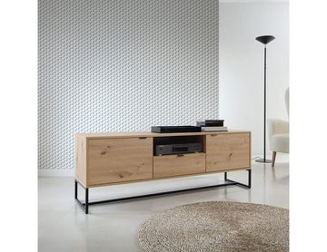 MOEBLO TV-Board KERI KRTV153 (Schrank mit Schublade und 2 Türen, für Wohnzimmer Lowboard für Fernseher Fernseherschrank Board Kommode), (BxHxT): 153x54x39 cm