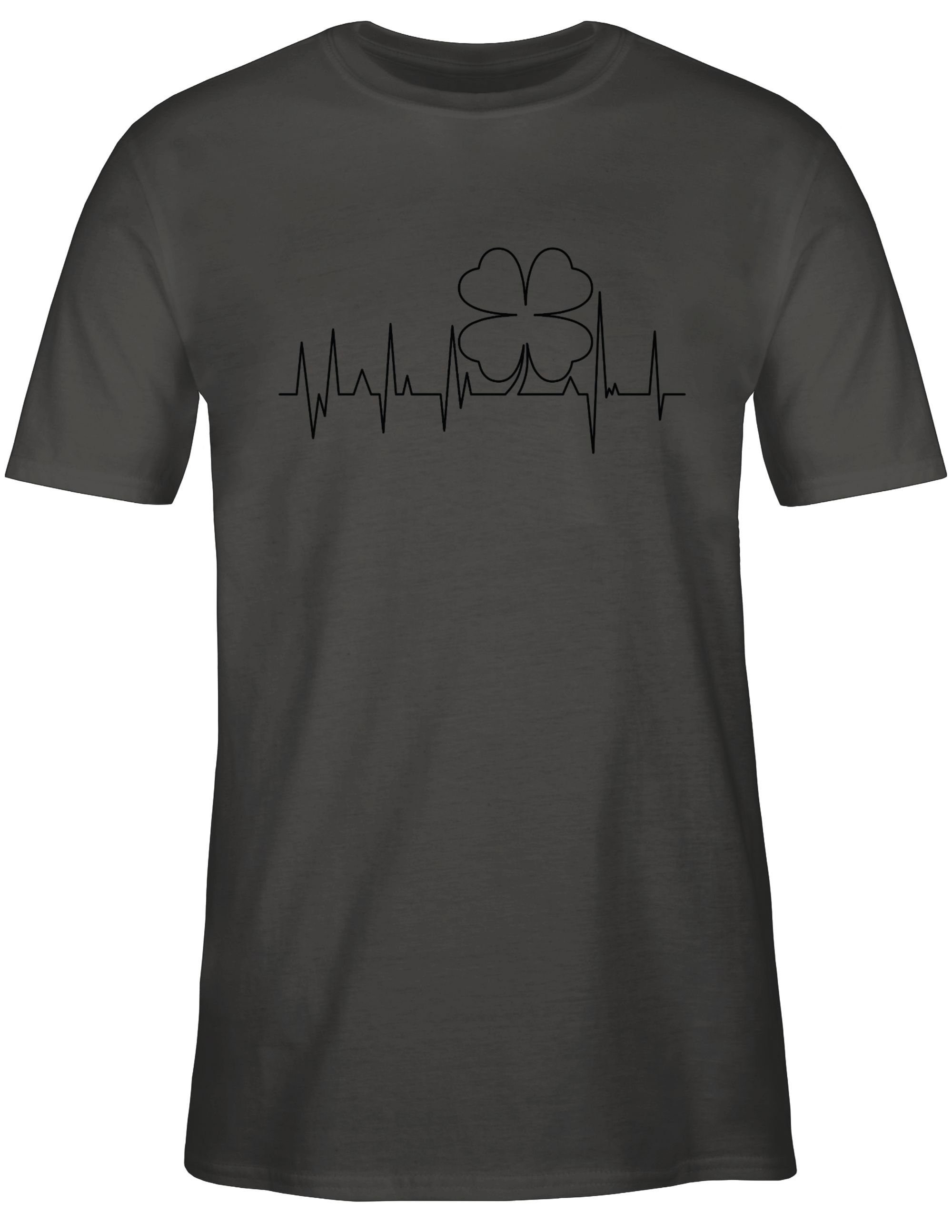 Shirtracer T-Shirt St. Patricks day Kleeblatt Herzschlag St. Patricks Day