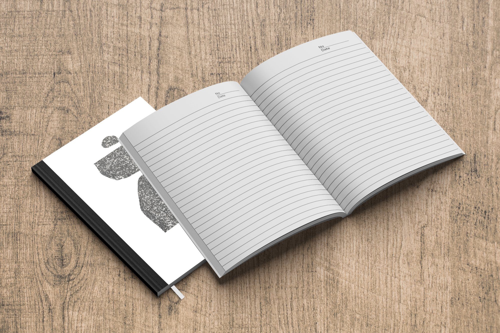 Haushaltsbuch Design, - Tagebuch, Seiten, Abstrakt - 98 Notizheft, MuchoWow Journal, A5, Merkzettel, Minimalismus Notizbuch