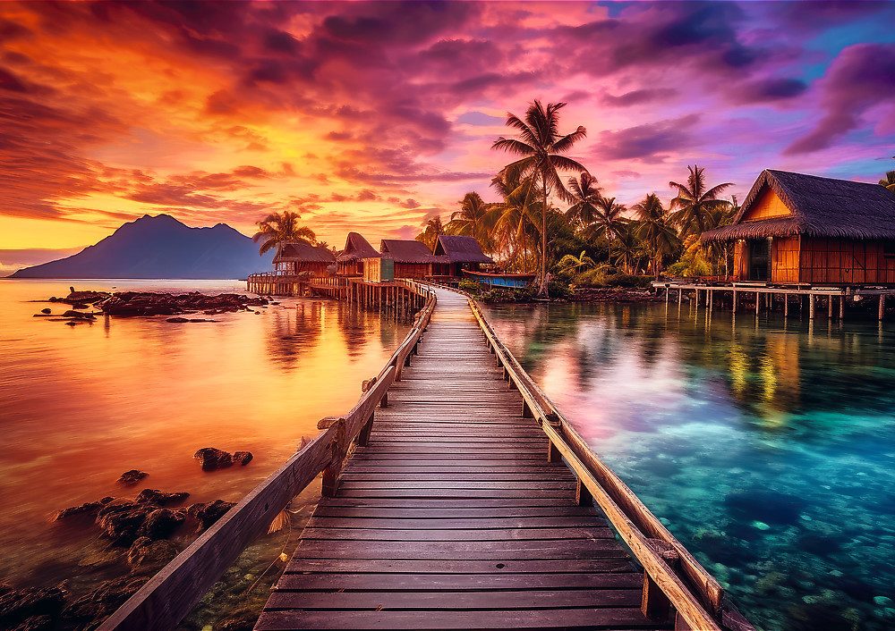 Trefl GmbH Puzzle Paradiesischer Strand, Puzzleteile günstig online kaufen