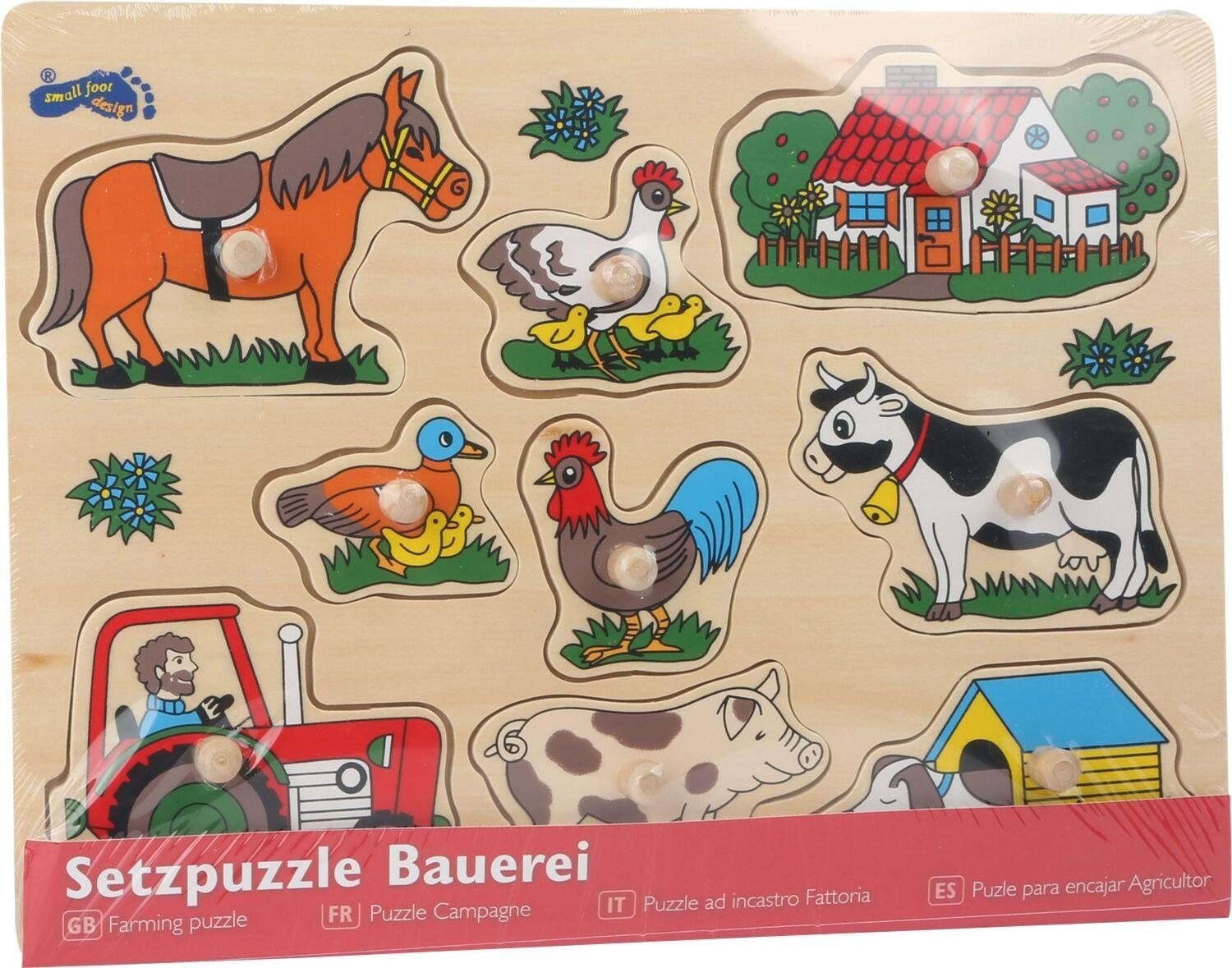 Bauerei, Puzzleteile Legler Puzzle Setzpuzzle