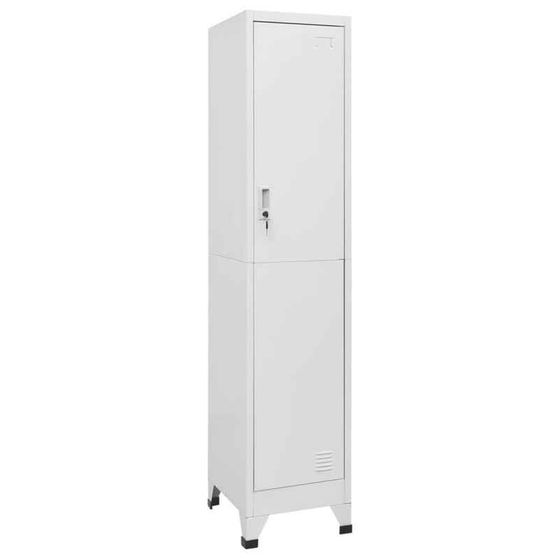 vidaXL Fächerschrank Schließfachschrank 38x45x180 cm Stahl (1-St)