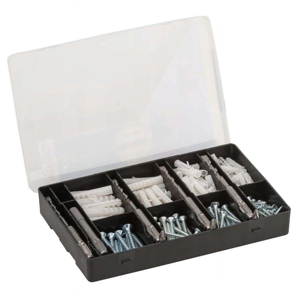 BOSCH Dübel-Set Fixier-Set 173-teilig, Bohrer, Dübel, Schrauben, (173 Teile)