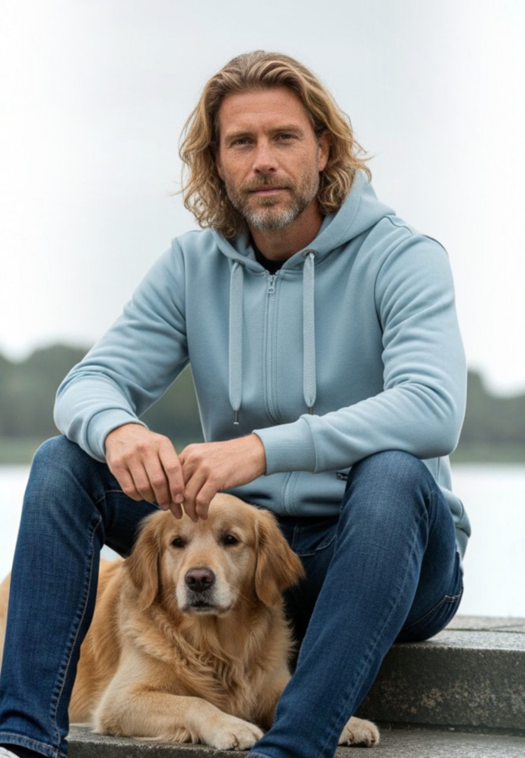 salzhaut Sweatjacke BREKER Herren normale Passform komfortabler Fit, nordisch klar – entspannter Look mit Haltung