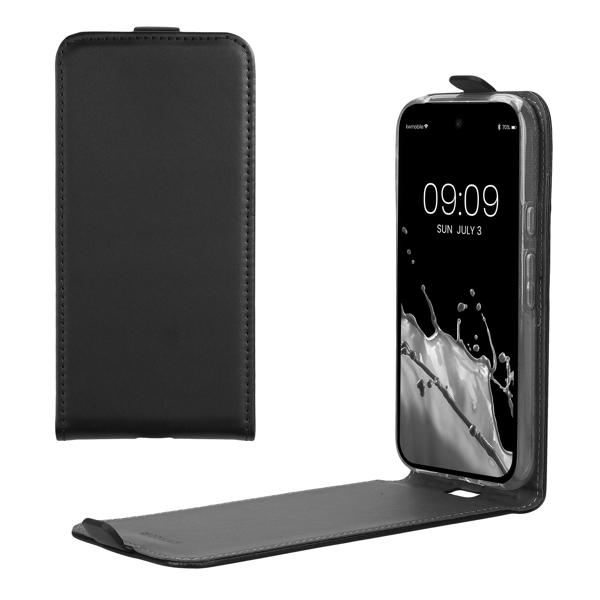 kwmobile Smartphone-Hülle Flip Schutzhülle, Handy Cover Case Schutzhülle