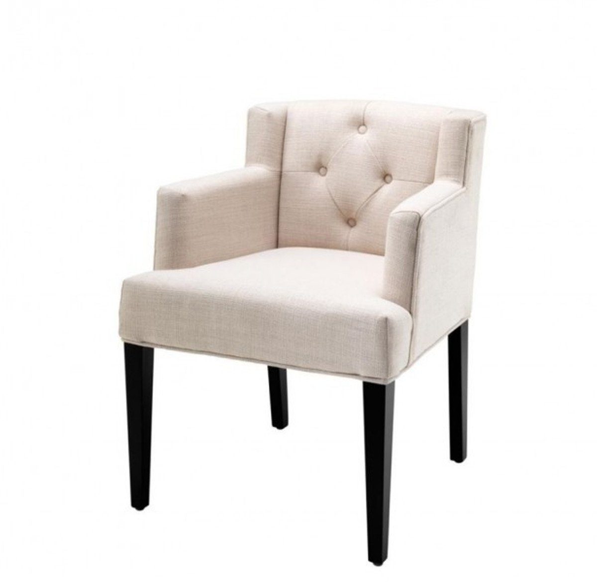 Casa Padrino Armlehnstuhl Luxus Stuhl mit Armlehne - Luxus Stuhl Möbel