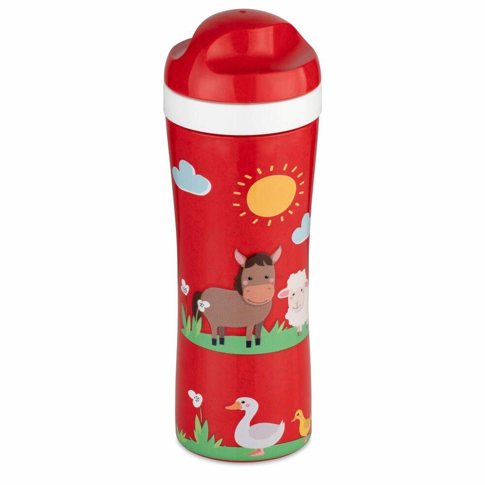 KOZIOL Trinkflasche Oase Farm Organic Red, 425 ml