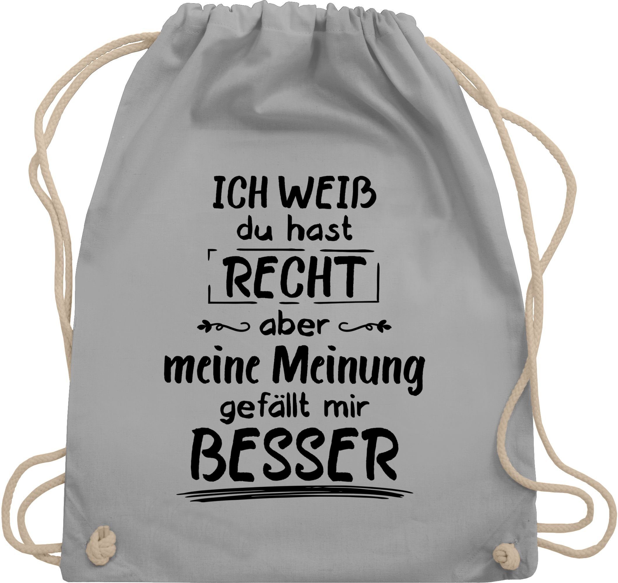 Turnbeutel Meine Meinung gefällt mir besser