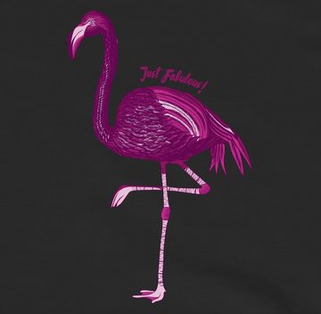 Shirtracer Sweatshirt Flamingo - Just Fabulous Tiermotiv Animal Print