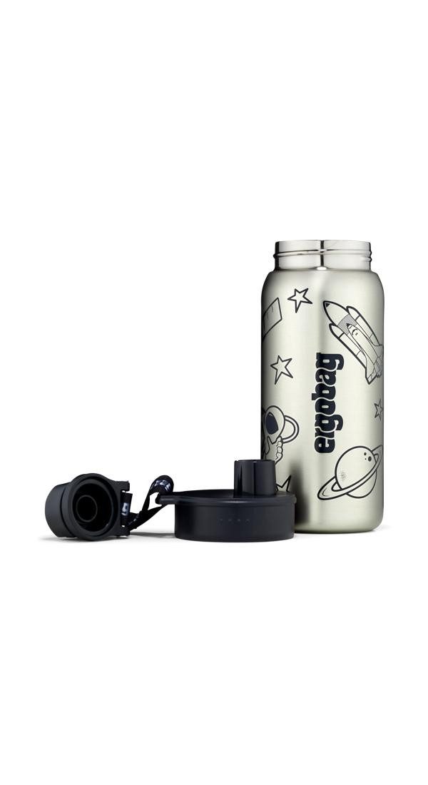 ergobag Trinkflasche Edelstahl Trinkflasche, auslaufsicher und kohlensäuregeeignet