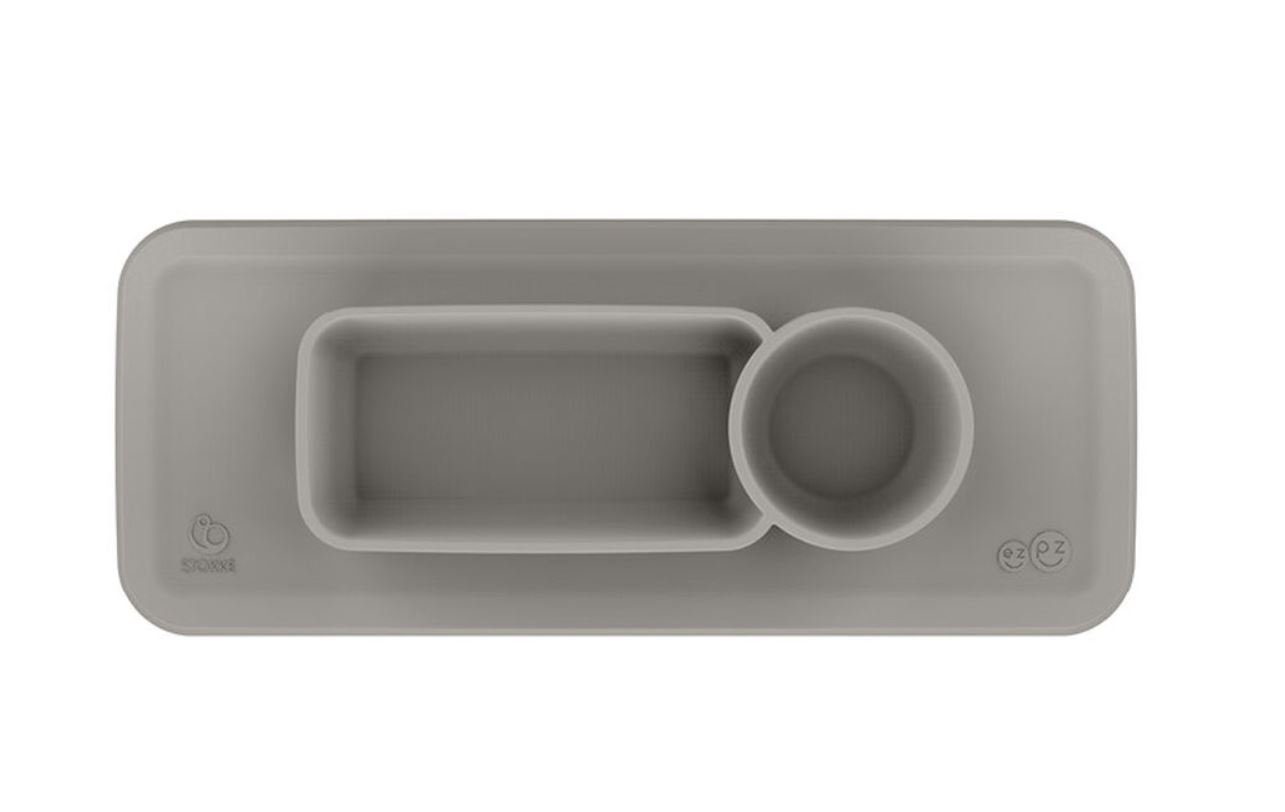 Clikk™ passend für Soft Tray, by ezpz™ Stokke™, Stokke Grey Platzset,