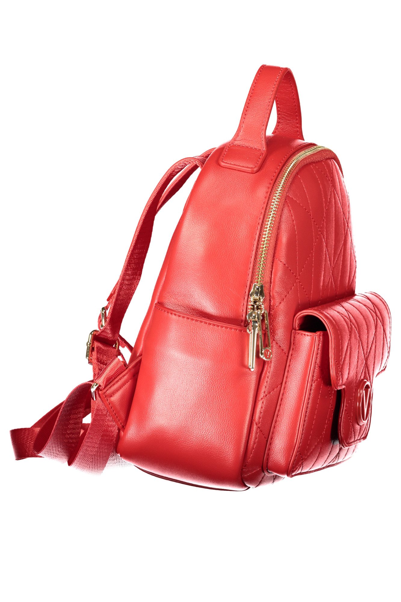 VALENTINO BAGS Rucksack, Stylischer Damenrucksack in Rot mit praktischen Taschen & Details