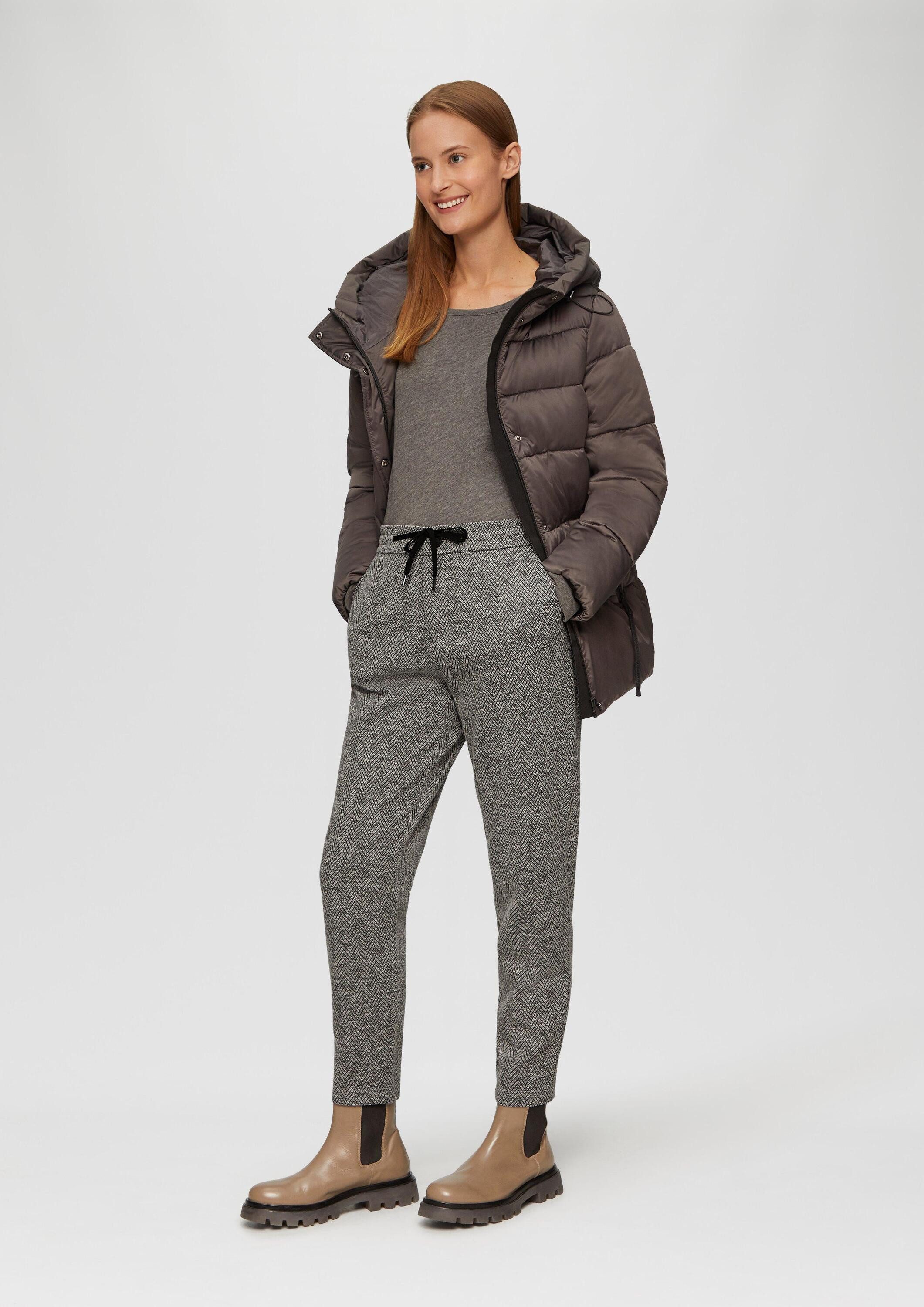 s.Oliver Jogginghose Hose Elastische Jogpants mit Muster
