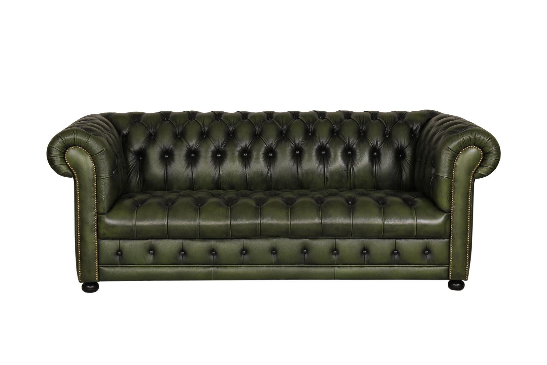 Salottini Chesterfield-Sofa XL 3er Sofa Chesterfield 3-Sitzer Couch Clyde Deluxe, Vollleder