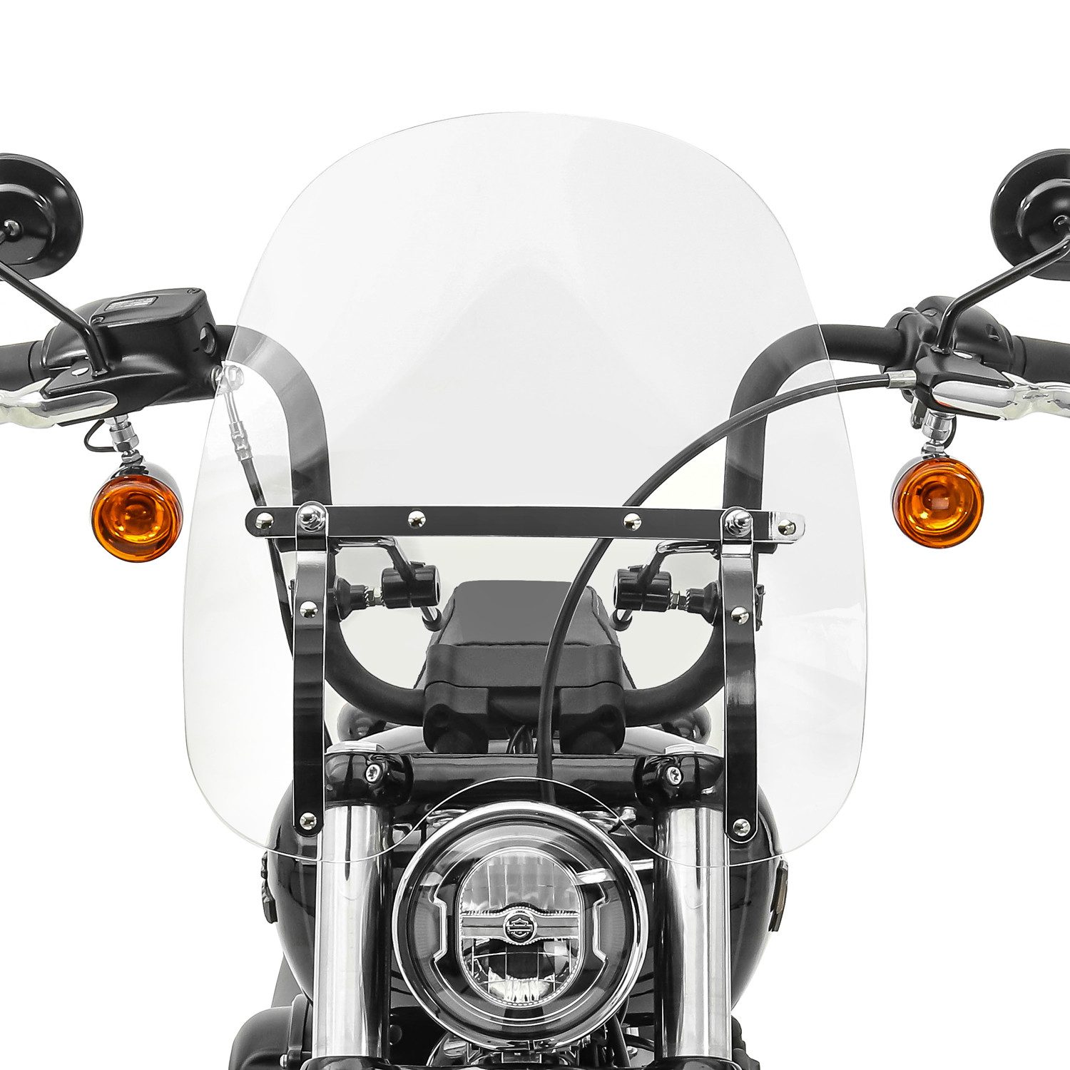 Craftride Motorradhelm-Visier Windschild CW1 für Yamaha XV 1100/ 125/ 250/ 535/ 750 Virago, XV 950/