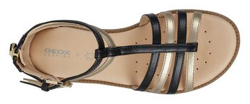 Geox J SANDAL KARLY GIRL Riemchensandale, Sommerschuh, Sandalette, Fersenreißverschluss, mit Riemchen