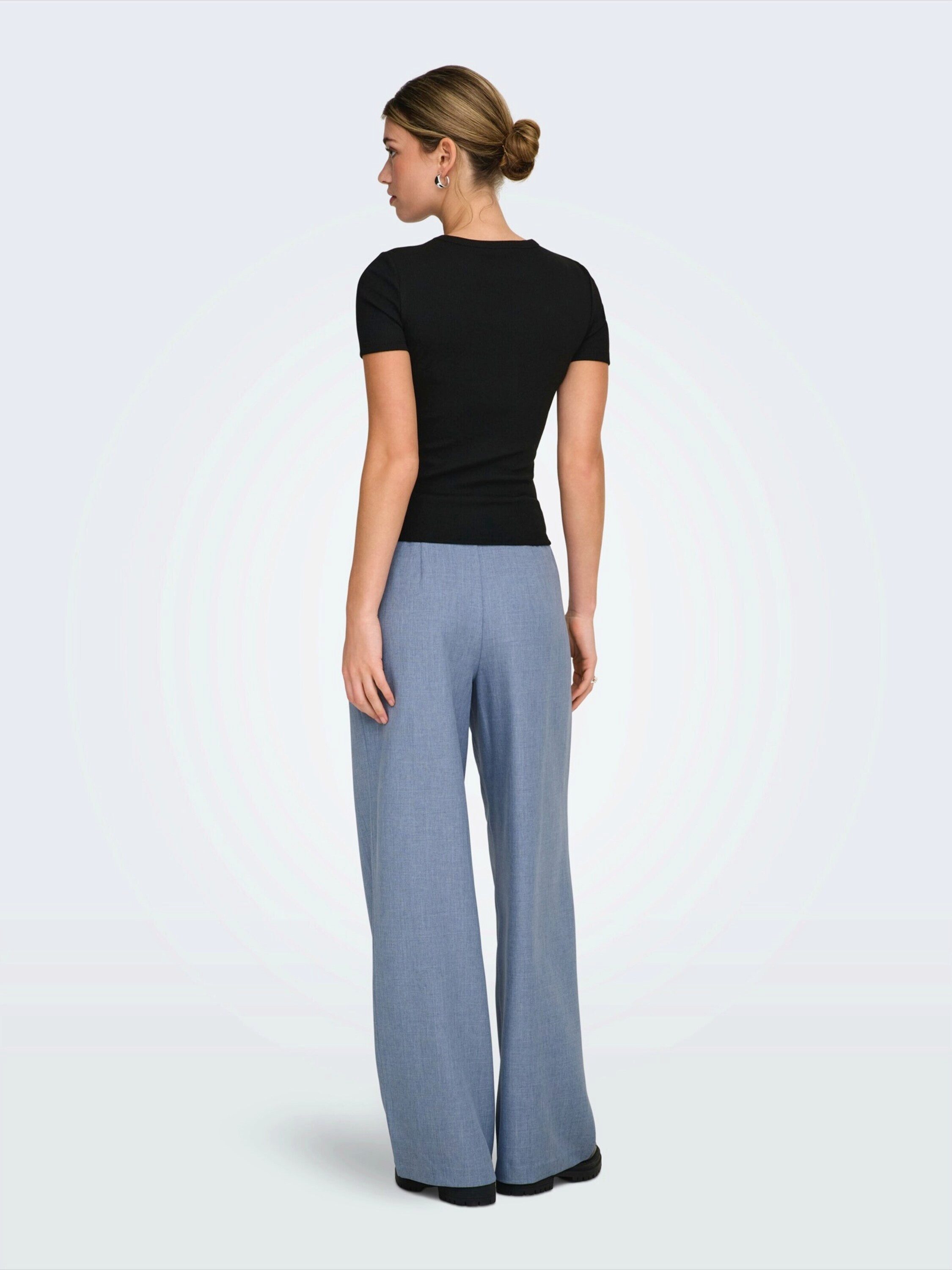 ONLY Bundfaltenhose ONLLinda (1-tlg) Falten