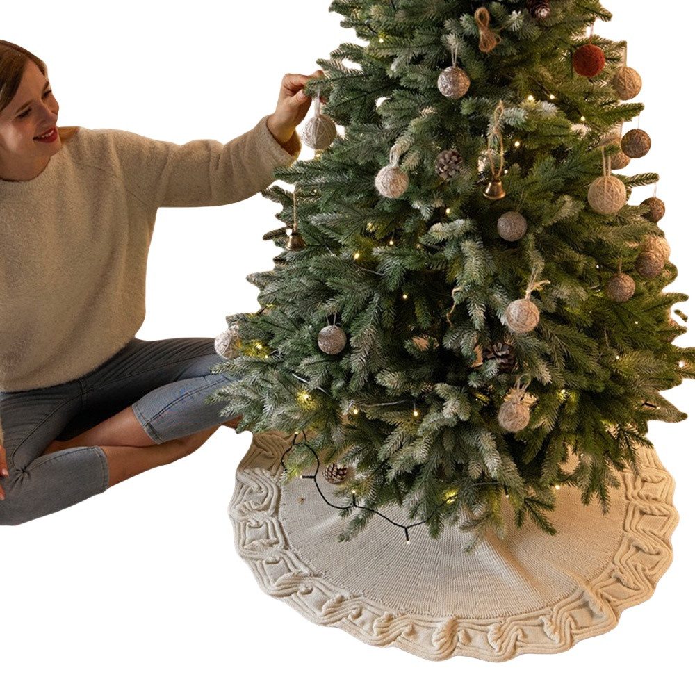 Coonoor Weihnachtsbaumdecke Weihnachtsbaum Decke 3D Gestrickter günstig online kaufen