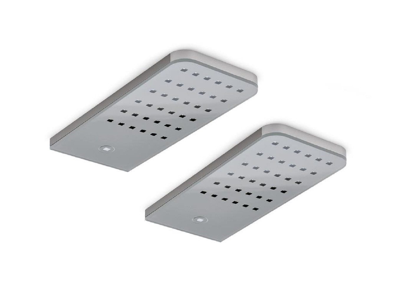 Naber LED Unterbauleuchte Unterbauleuchte Flip® LED 7061091 2er Set edelstahlfarbig