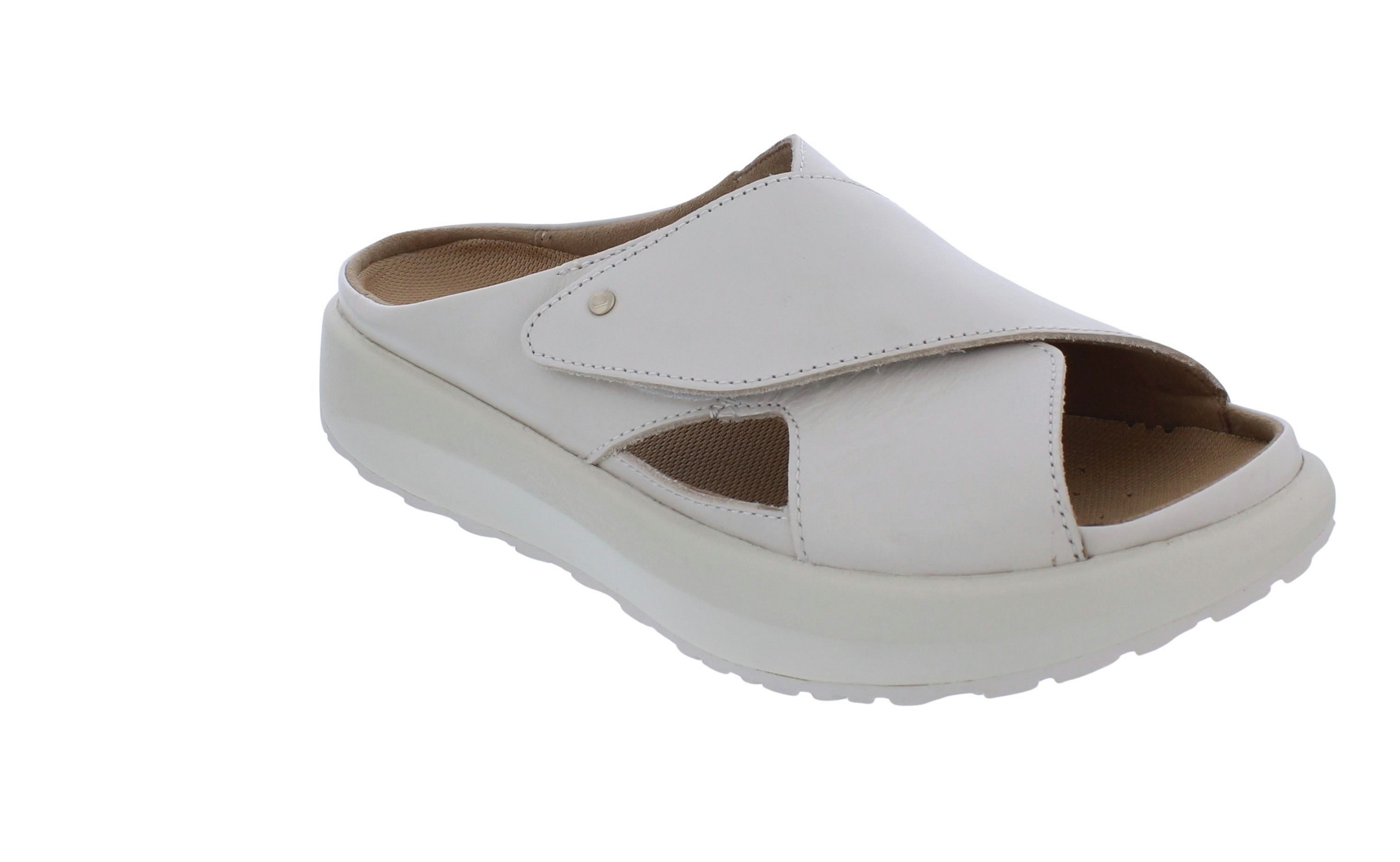 Joya Joya Pantolette Alicante Light Beige JY131A, Glattleder, Klettverschlu Pantolette – Bild 2 von 5