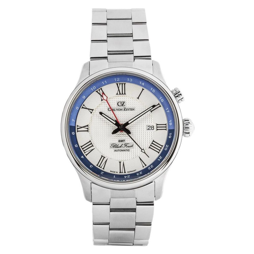 Carl von Zeyten Automatikuhr Rench Automatik GMT CVZ0087WHMS