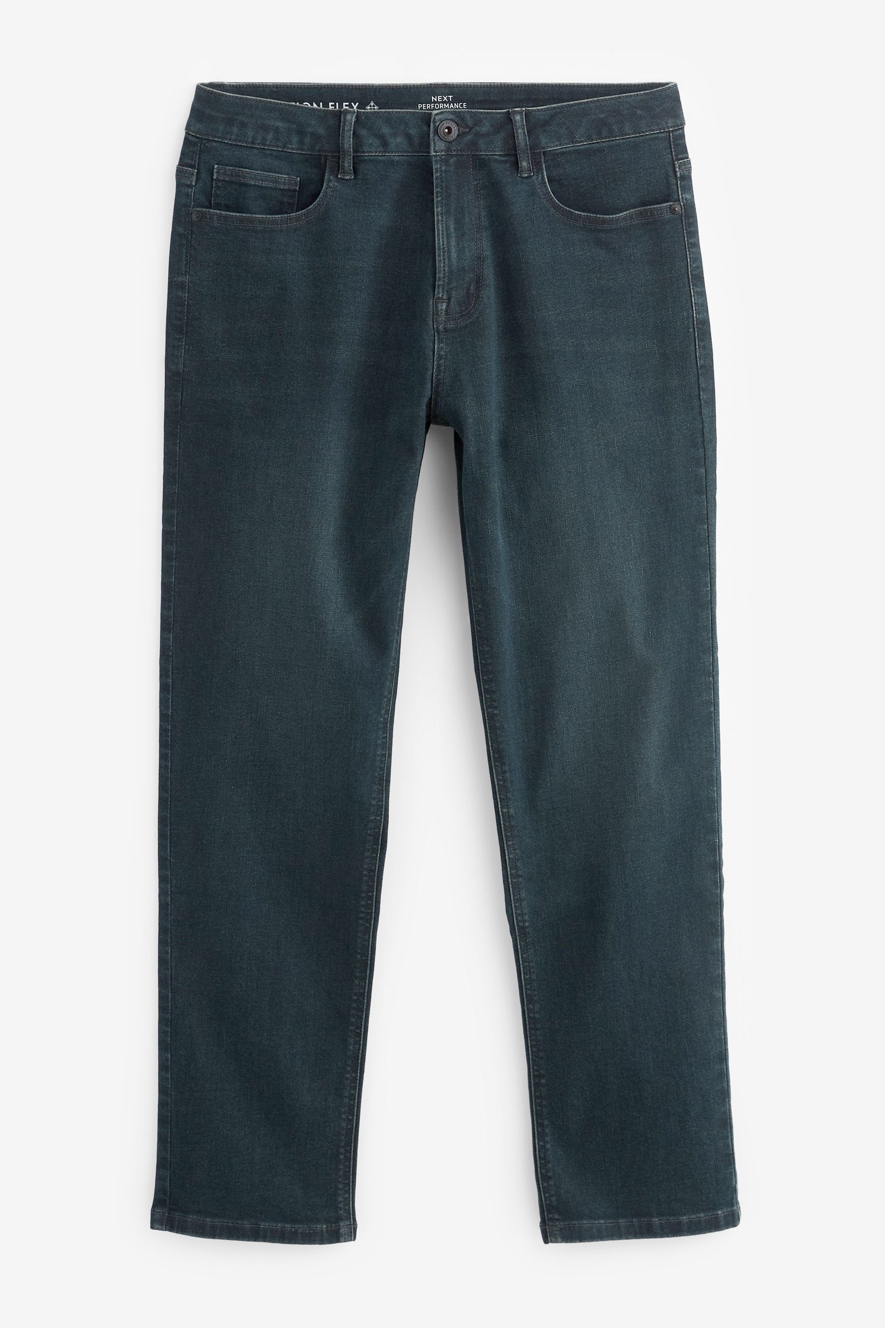 Next Straight-Jeans Motionflex Jeans - Straight (1-tlg) Blue/Green