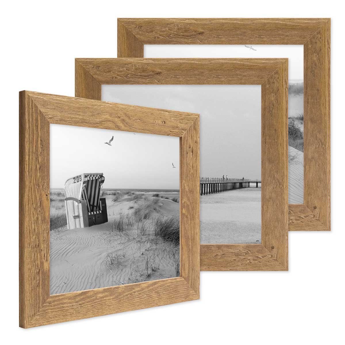 PHOTOLINI Bilderrahmen 3er Set Strandhaus Rustikal günstig online kaufen