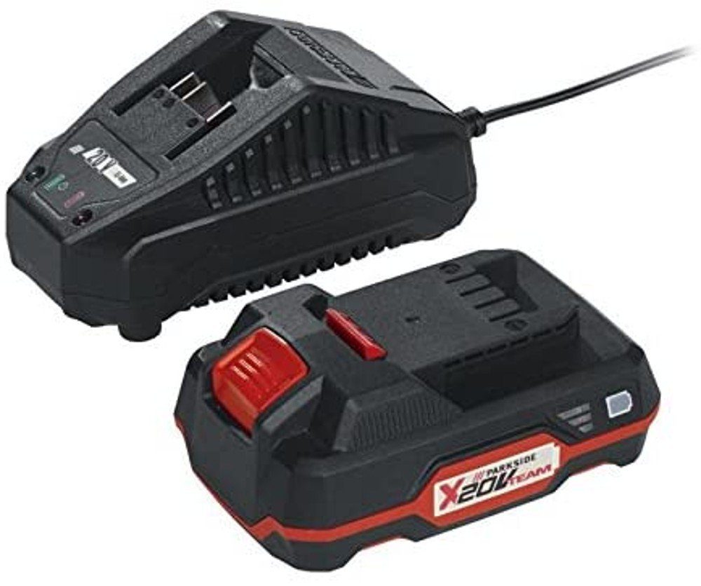 Parkside Parkside Akku 20 V 2.0 Ah PAP 20 + Ladegerät Active Cell Balancing Akku Starter-Set