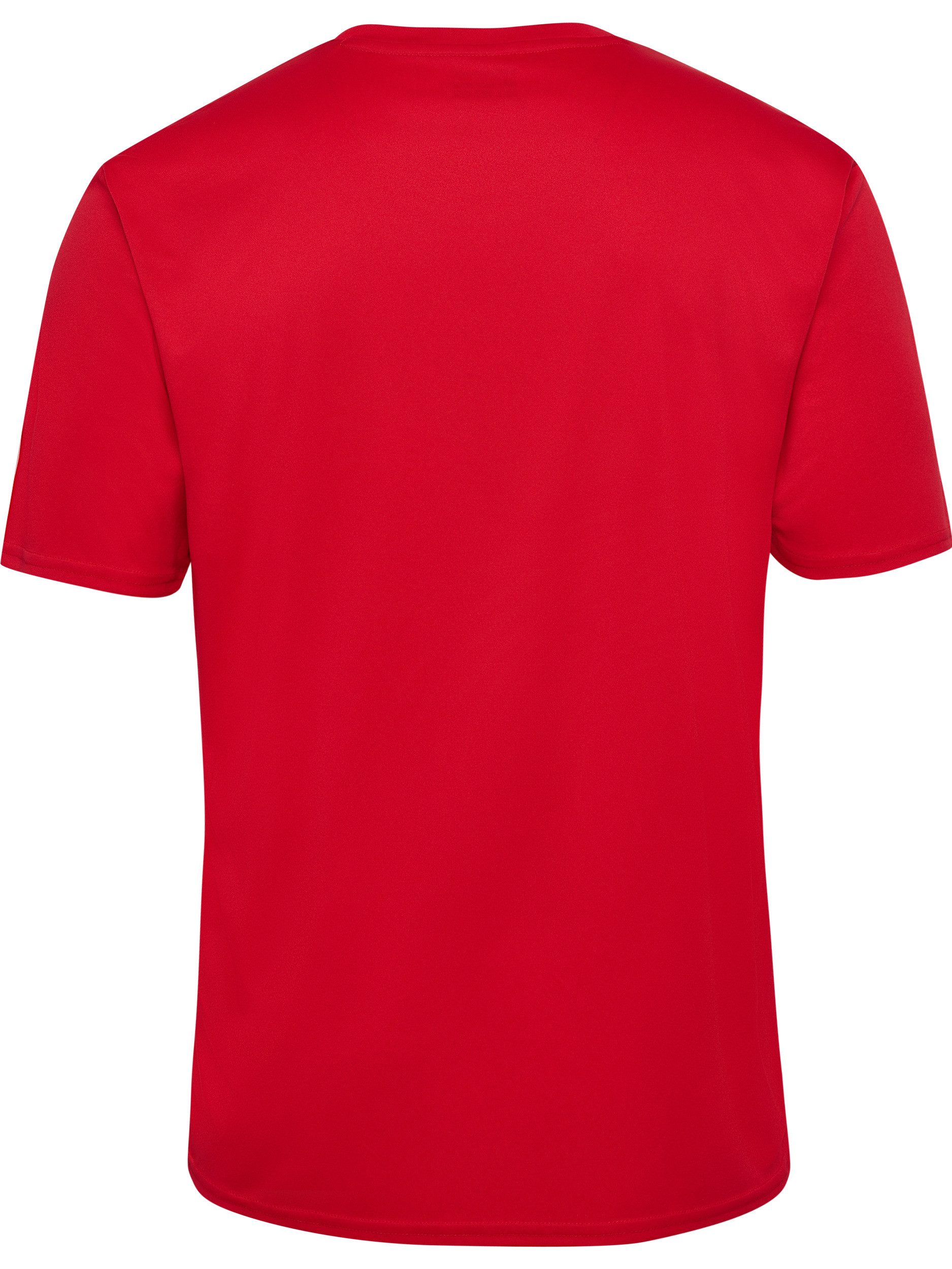 hummel Trainingsshirt HMLESSENTIAL JERSEY S/S sportliche Passform, Kurzarm, schnell trocknend, atmungsaktiv