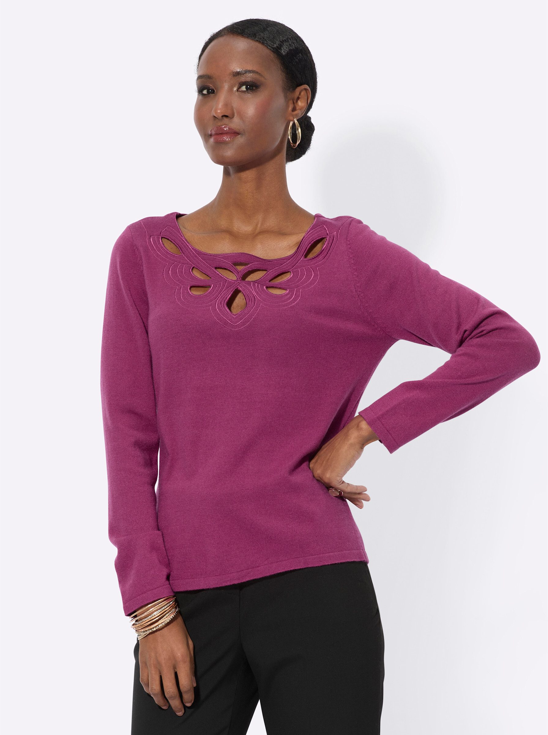 Strickpullover Langarm-Pullover