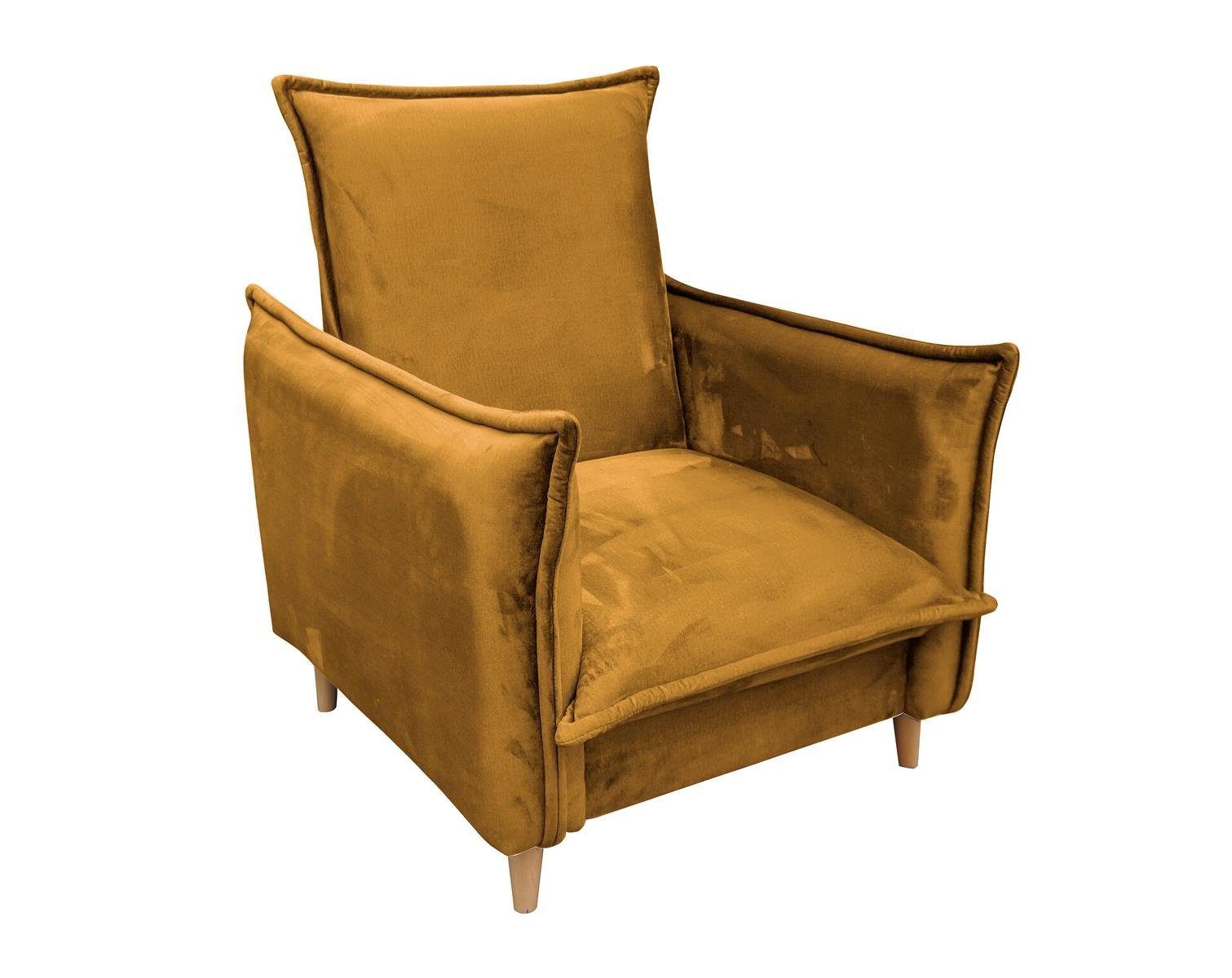 Beautysofa Sessel Pillow (Relaxsessel im sknadinavisches Design, Wohnzimmersessel, modern Sessel), mit Armlehnen