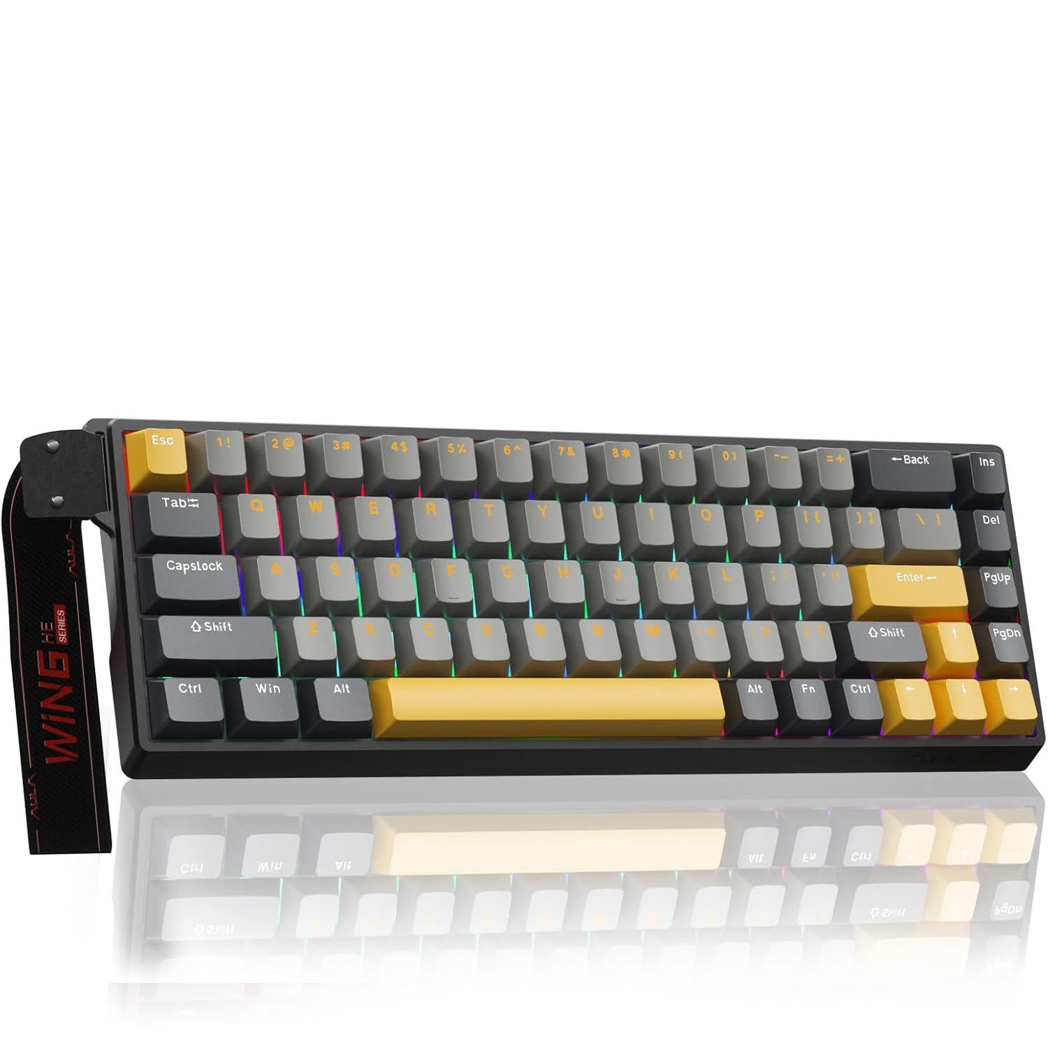 nsihing AULA WIN68 HE MAX Magnetische Tastatur, Rapid Trigger, 8K Hz, RGB Gaming-Tastatur