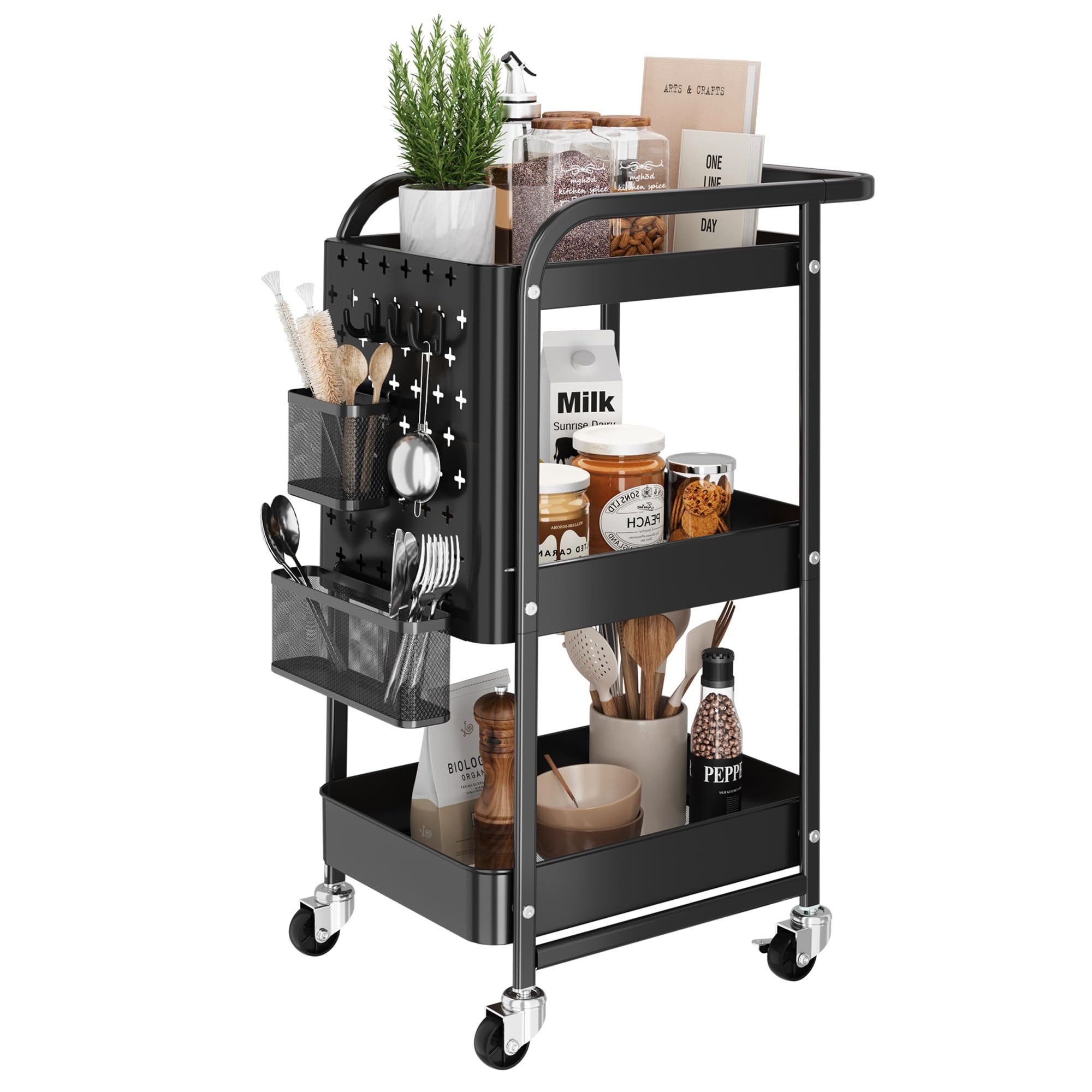 BlingBin Servierwagen mit 3 Ebenen Küchenwagen günstig online kaufen