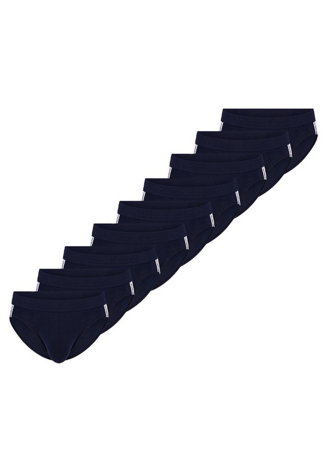 Schiesser Slip 9er Pack 95/5 Stretch - Cotton (Spar-Set, 9-St) Rio Slip / Unterhose - Baumwolle - ohne Eingriff - Atmungsaktiv