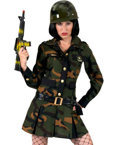 Funny Fashion Kostüm Armee Kostüm für Damen