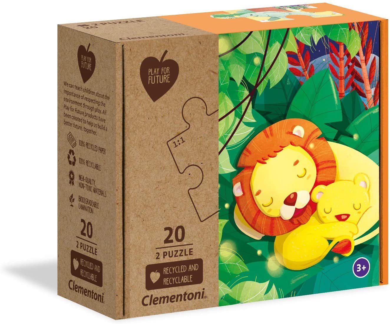 Clementoni® Puzzle Play for Future Puzzle - Tied Together (2 x 20 Teile), Puzzleteile